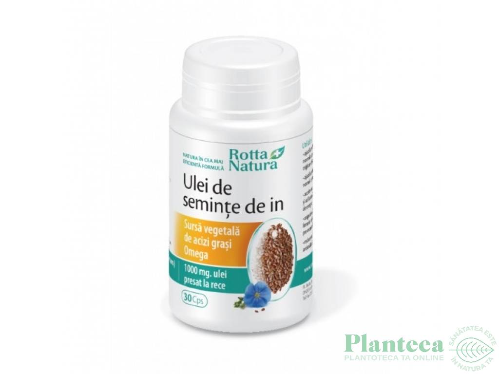 Ulei seminte in 1000mg 30cps - ROTTA NATURA