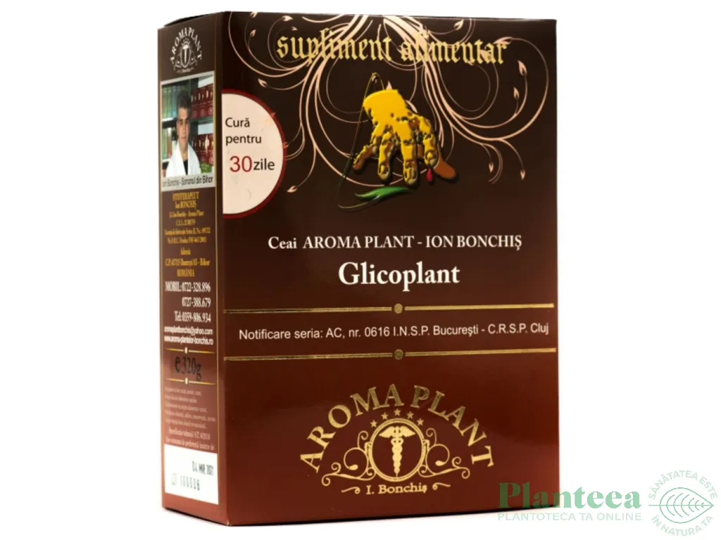 Ceai Glicoplant [diabet reglarea glicemiei] 320g - BONCHIS
