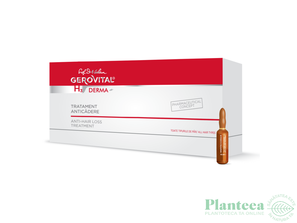 Tratament par anticadere 12fl - GEROVITAL H3 DERMA+