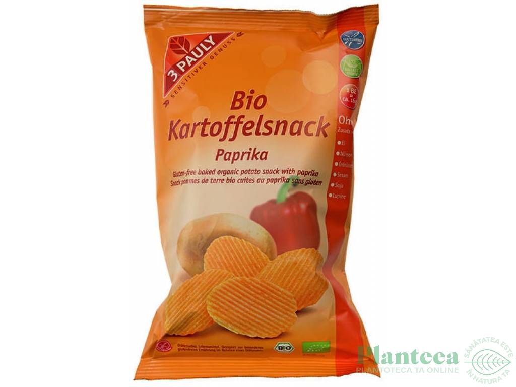 Chips cartofi paprika eco 85g - 3 PAULY