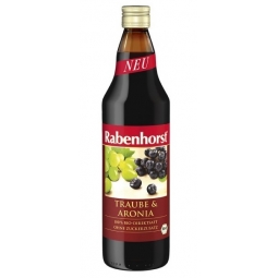 Suc aronia struguri albi eco 750ml - RABENHORST