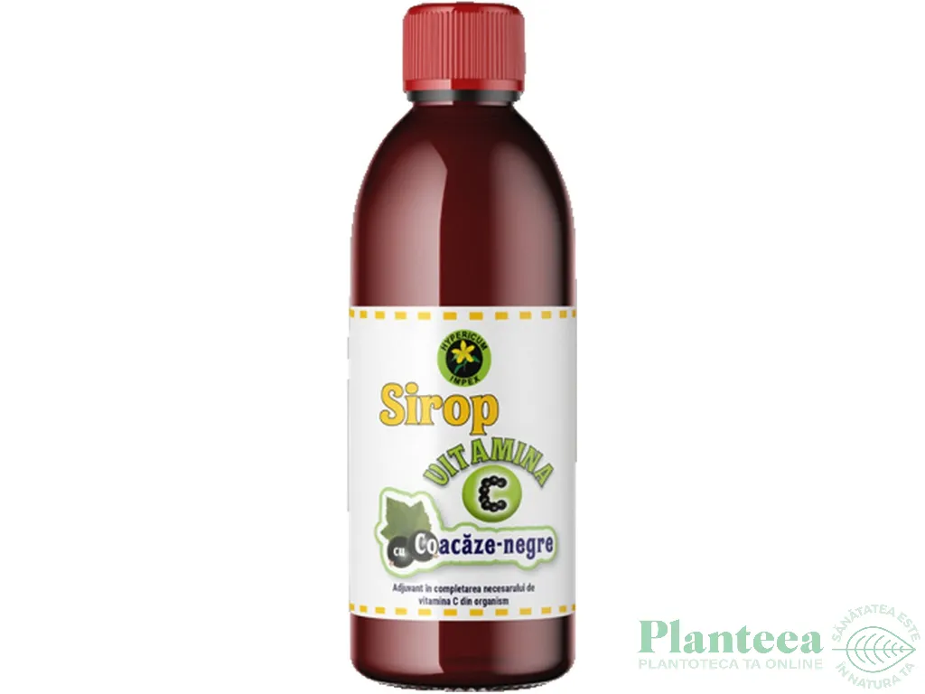 Sirop coacaze negre cu zahar invertit 500ml - HYPERICUM