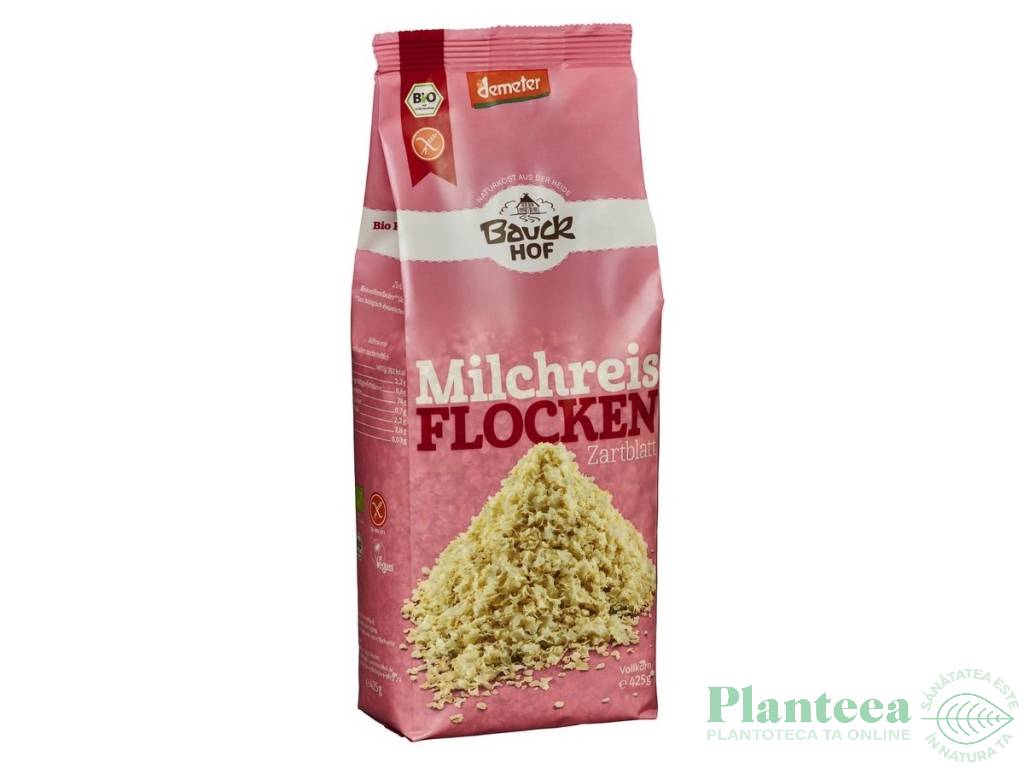 Fulgi lapte_orez integral fara gluten eco 425g - BAUCK HOF