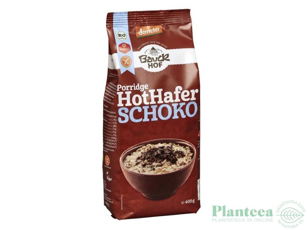 Porridge ovaz ciocolata fara gluten eco 400g - BAUCK HOF