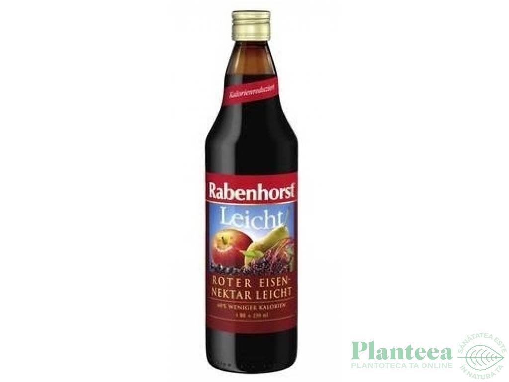 Nectar fructe rosii gluconat feros light 750ml - RABENHORST