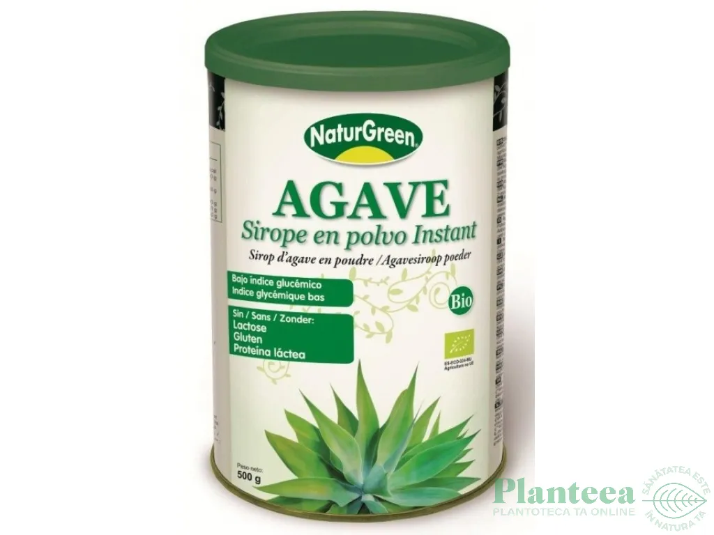 Indulcitor pulbere agave eco 250g - NATURGREEN