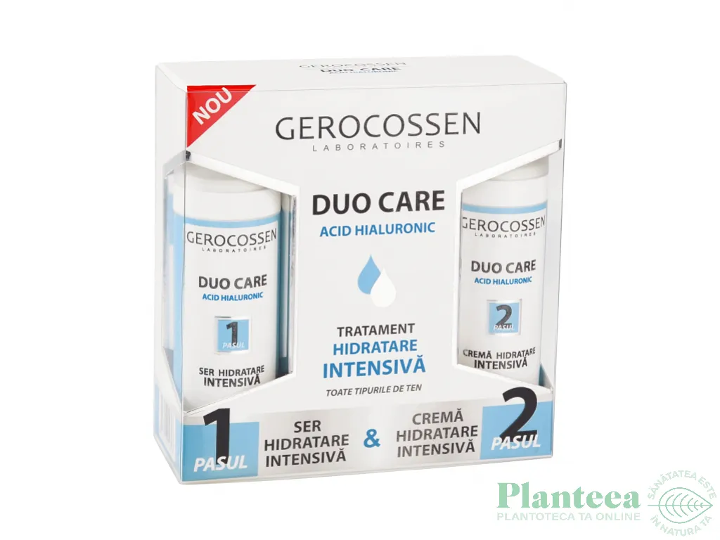 Caseta Acid Hialuronic Hidratare Intensiva [Ser hidratare 30ml+Crema hidratare 30ml] 2b - GEROCOSSEN