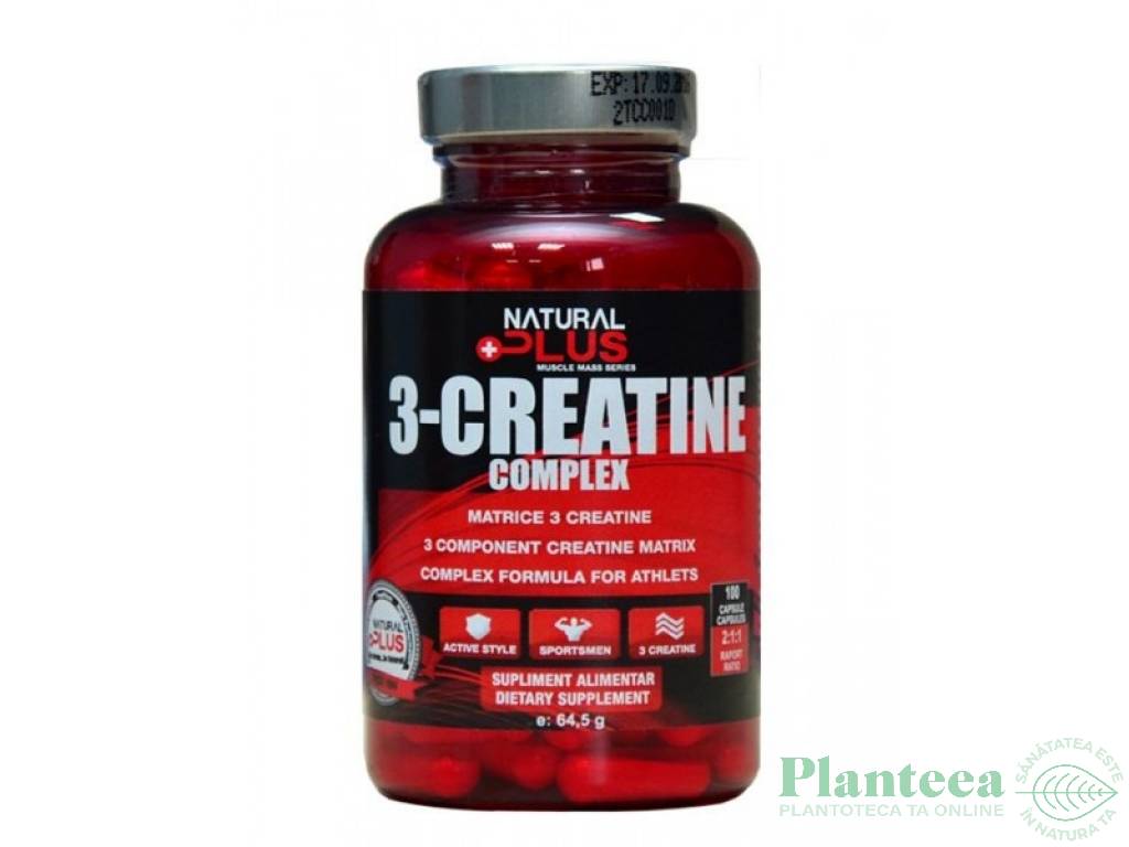3 Creatine complex 500mg 100cps - NATURAL PLUS