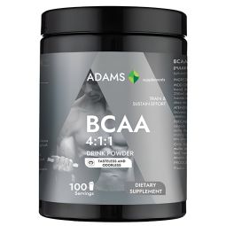 Pulbere BCAA 4:1:1 fara aroma 100portii 400g - ADAMS SUPPLEMENTS