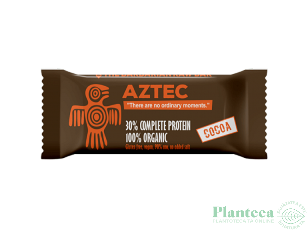 Baton proteic aztec cacao fara gluten eco 50g - THE BARBARIAN