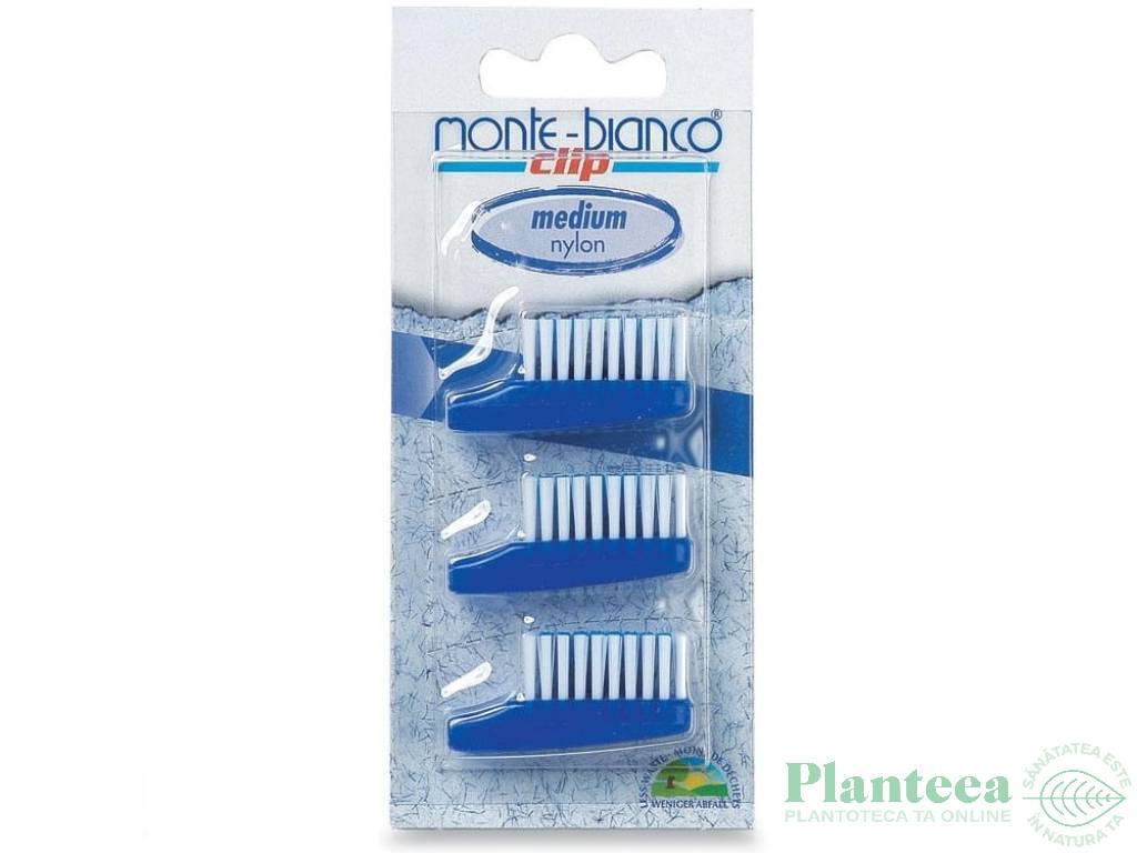 Rezerve periuta dinti nylon Medium 3b - MONTE BIANCO