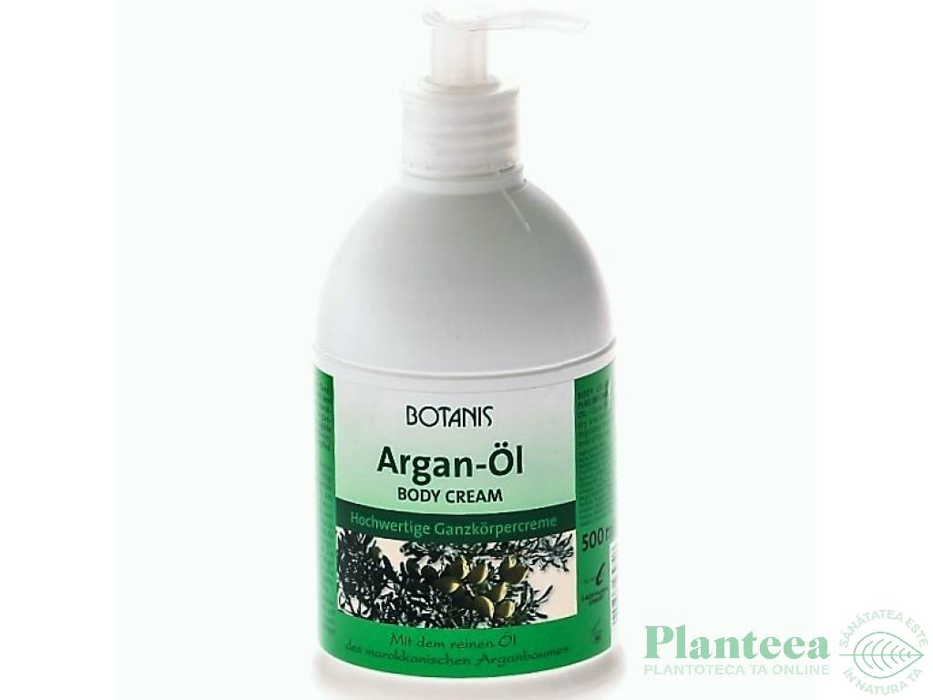 Crema corp ulei argan pompita 500ml - BOTANIS