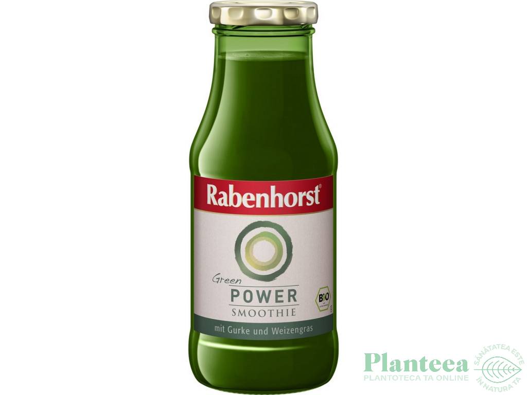 Smoothie Green Power castravete iarba grau eco 240ml - RABENHORST