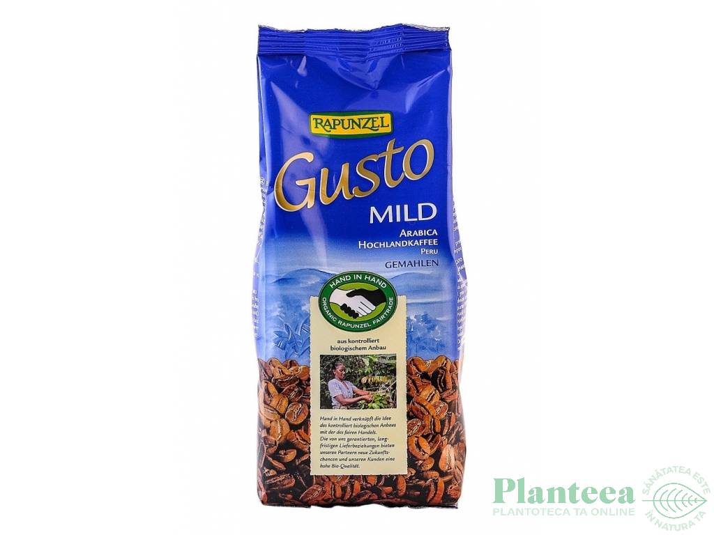 Cafea macinata arabica usoara Gusto eco 250g - RAPUNZEL