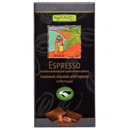 Ciocolata neagra 55% espresso eco 80g - RAPUNZEL