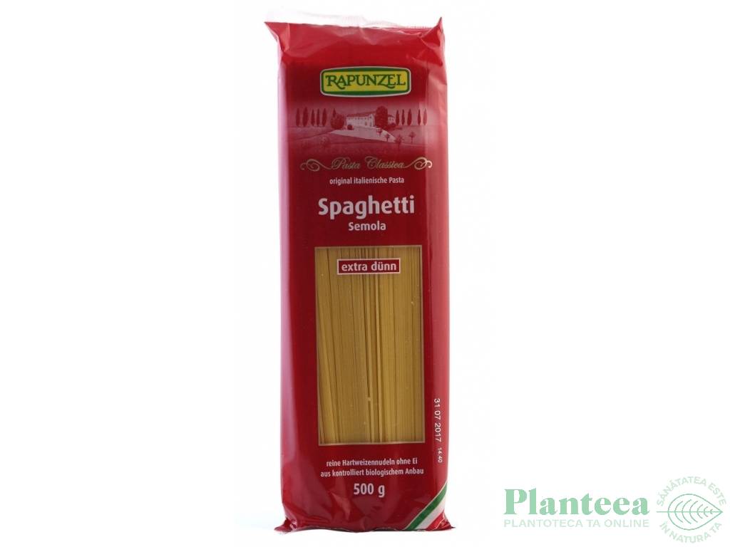 Paste spaghete subtiri grau semola eco 500g - RAPUNZEL