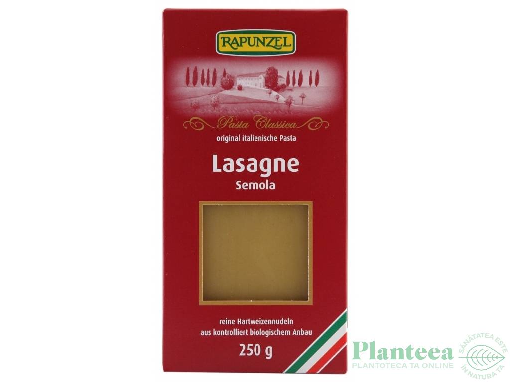 Paste lasagna grau semola eco 250g - RAPUNZEL