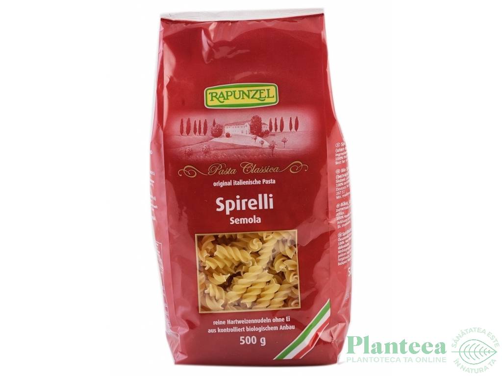 Paste spirale grau semola eco 500g - RAPUNZEL