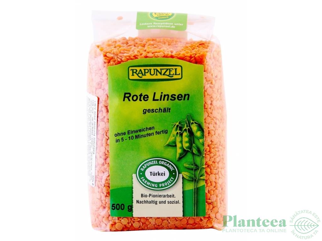 Linte rosie boabe eco 500g - RAPUNZEL