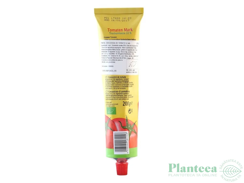 Pasta tomate concentrata tub eco 200g - RAPUNZEL