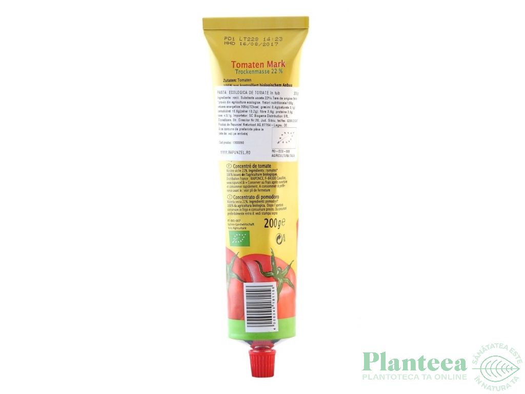 Pasta tomate concentrata tub eco 200g - RAPUNZEL
