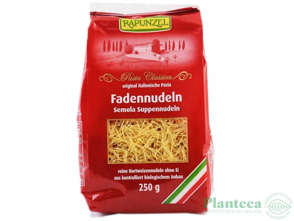 Paste fidea subtire grau semola eco 250g - RAPUNZEL