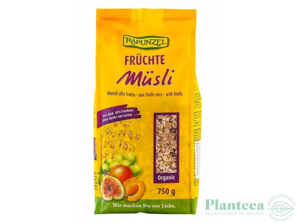 Musli 40%fructe organic eco 750g - RAPUNZEL