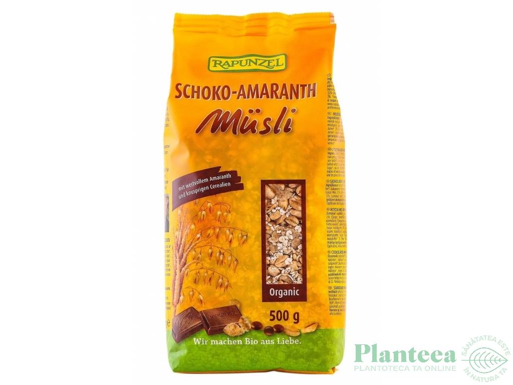 Musli amarant ciocolata eco 500g - RAPUNZEL