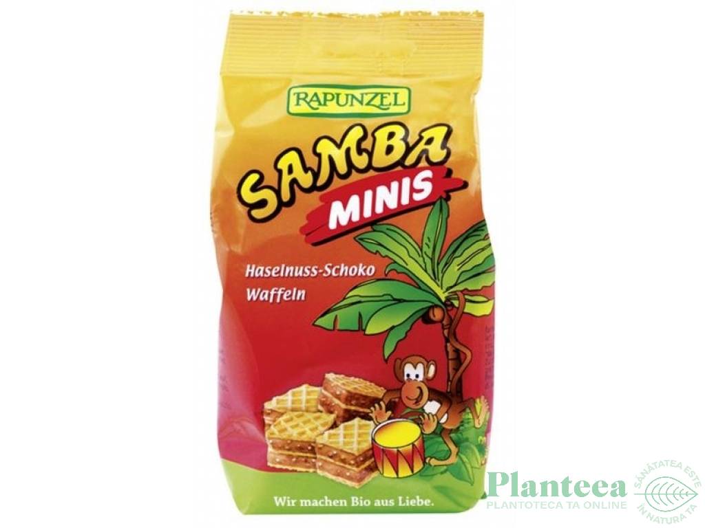 Napolitane alune ciocolata minis Samba eco 100g - RAPUNZEL