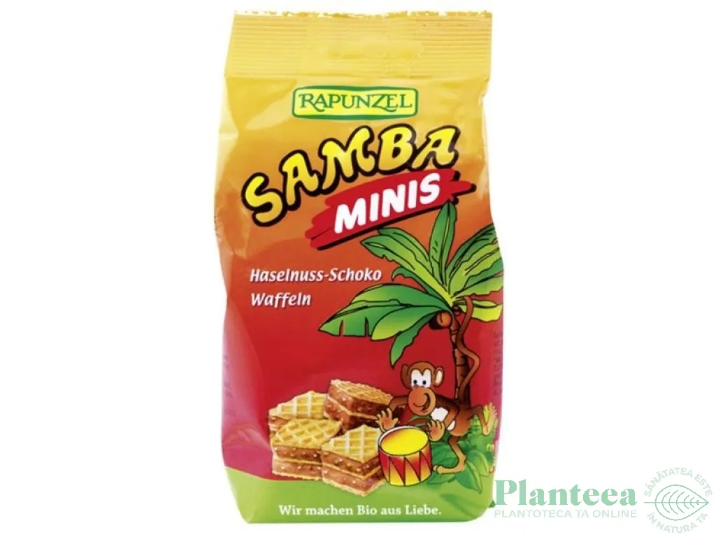 Napolitane alune ciocolata minis Samba eco 100g - RAPUNZEL
