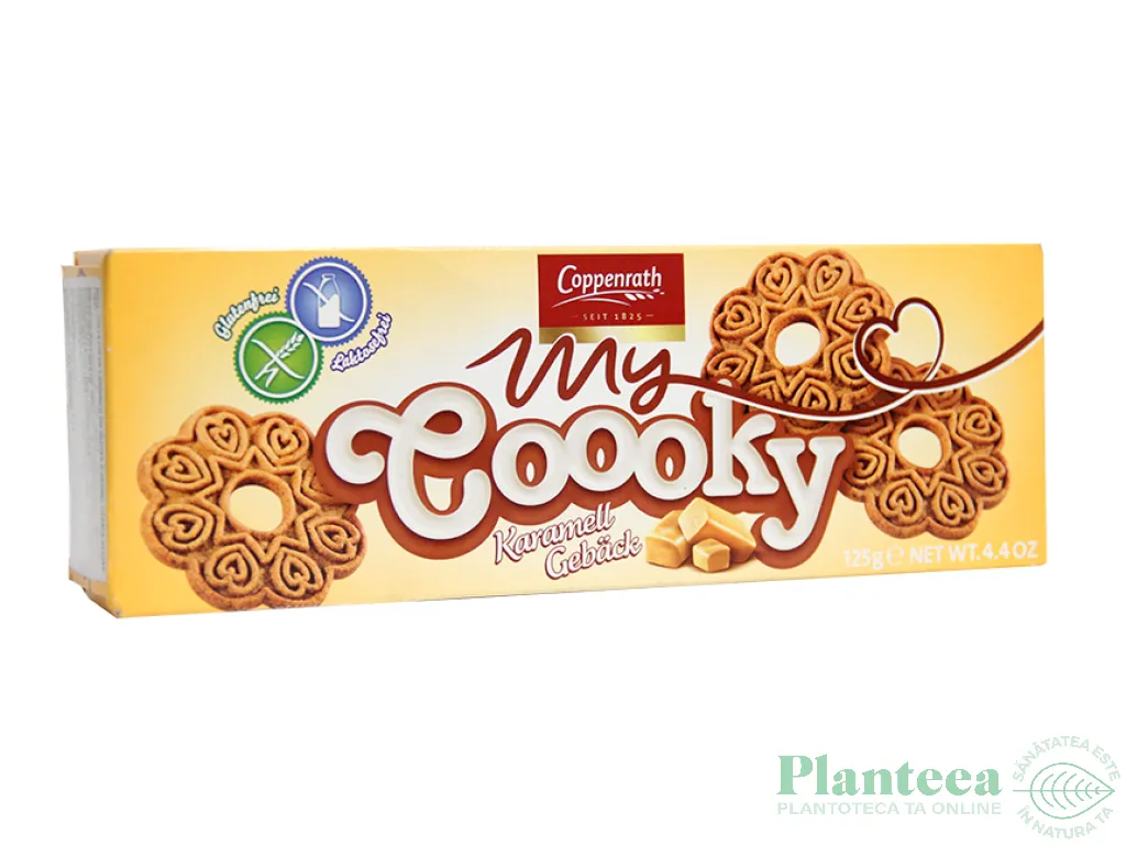 Biscuiti caramel fara gluten fara lactoza 125g - COPPENRATH