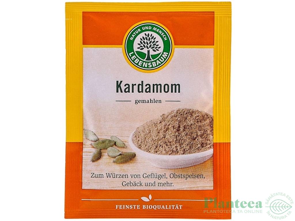 Condiment cardamom verde macinat eco 10g - LEBENSBAUM