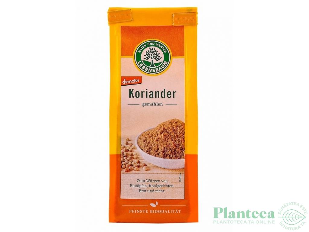 Condiment coriandru macinat eco 40g - LEBENSBAUM