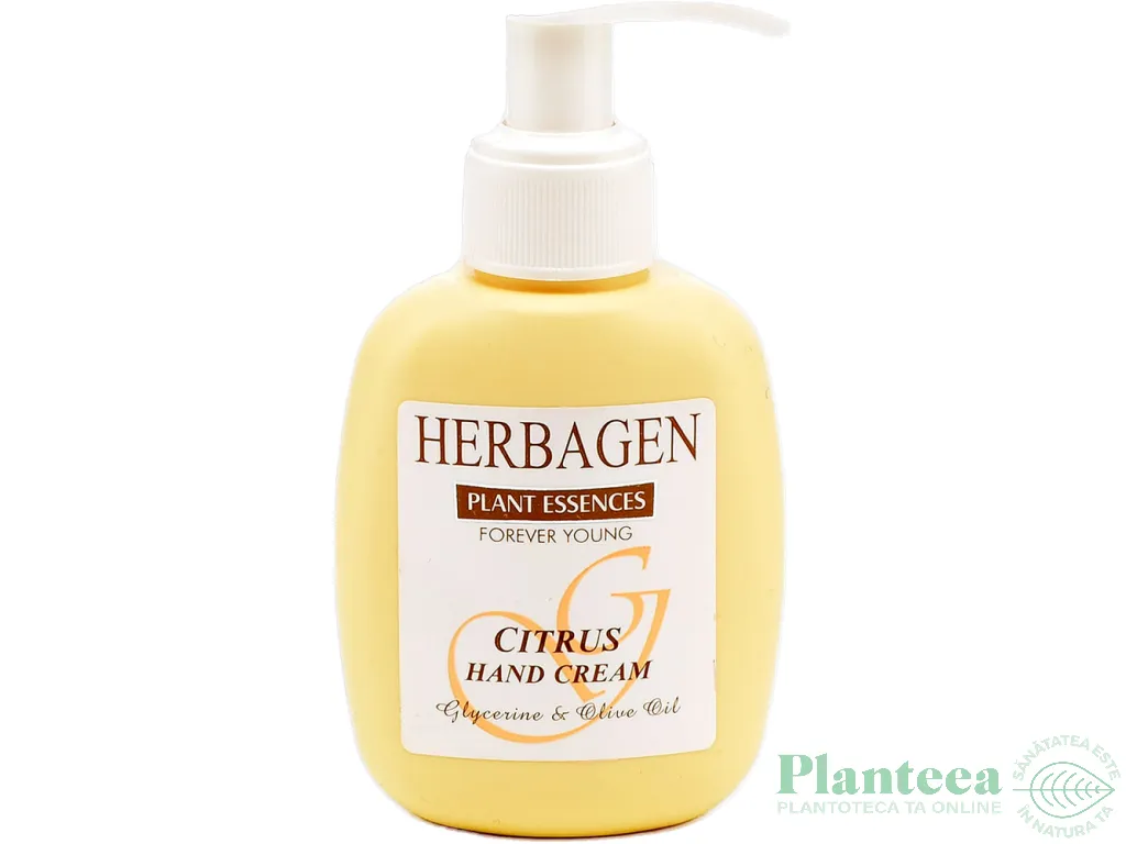 Crema maini citrice glicerina ulei masline 100g - HERBAGEN