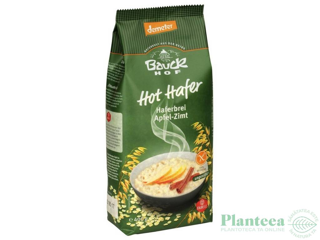 Porridge ovaz mere scortisoara fara gluten eco 400g - BAUCK HOF