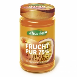 Dulceata piersici fructul pasiunii 75% fara zahar eco 250g - ALLOS