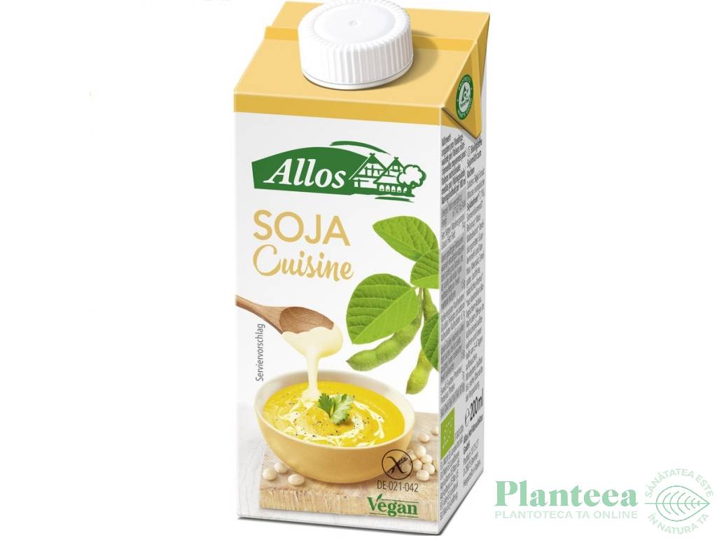 Crema soia pt gatit fara gluten eco 200ml - ALLOS