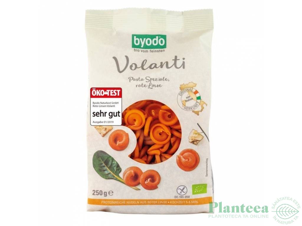 Paste volanti linte rosie fara gluten eco 250g - BYODO