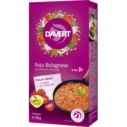 Premix soia in sos bolognese picant eco 150g - DAVERT