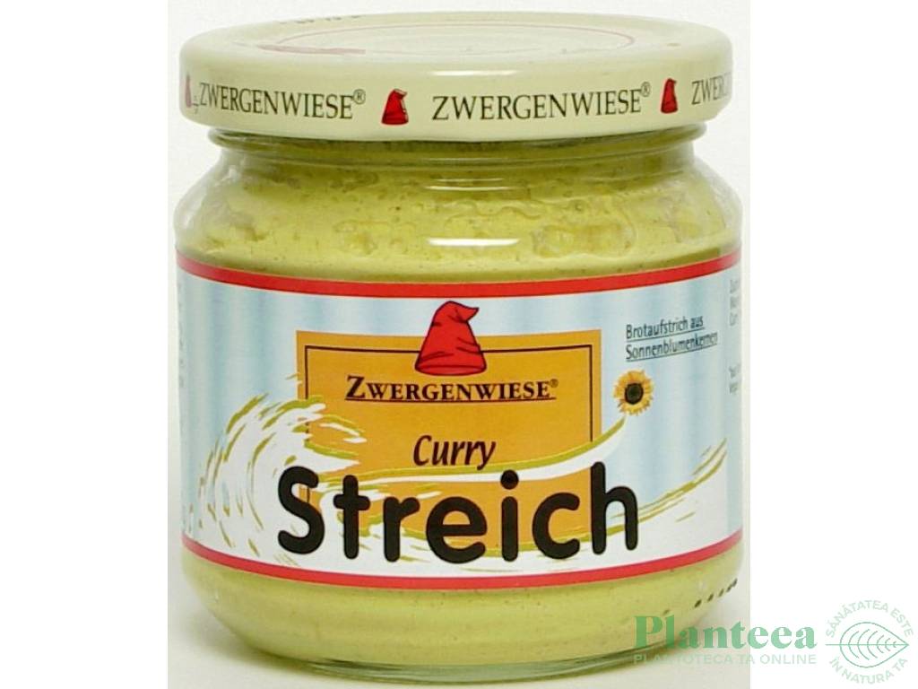 Pate vegetal fl soarelui curry eco 180g - ZWERGENWIESE