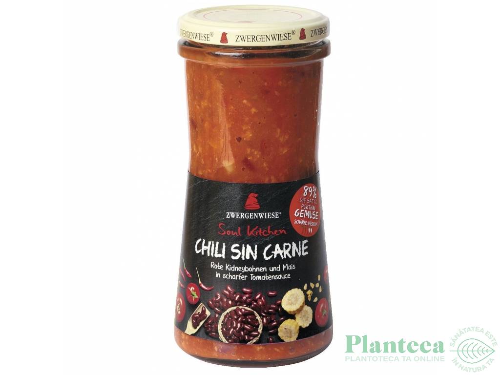 Zacusca chilli fara carne Soul Kitchen eco 420ml - ZWERGENWIESE