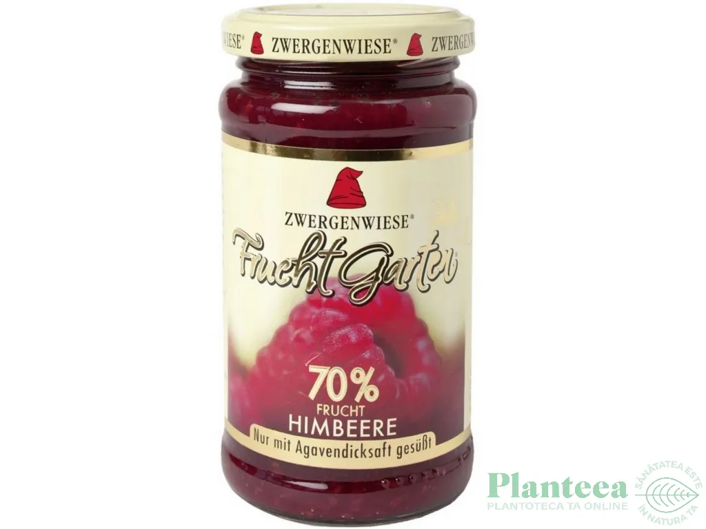 Gem zmeura 70%fruct fara zahar eco 225g - ZWERGENWIESE