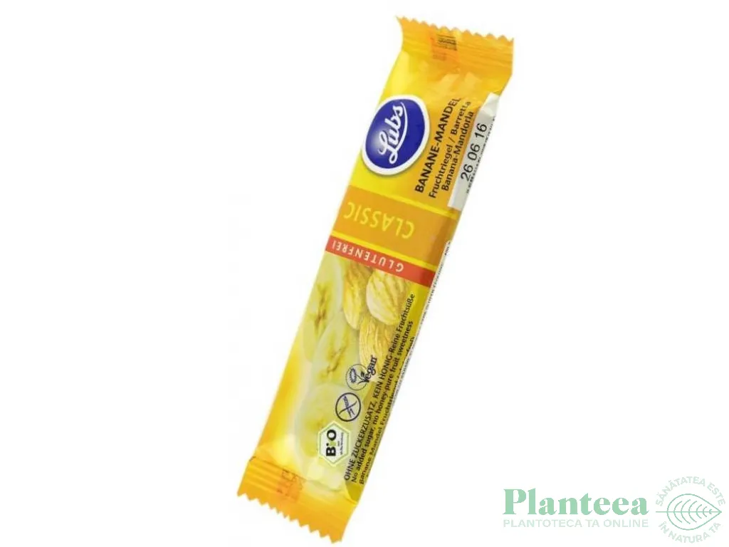 Baton fructe banane migdale eco 40g - LUBS