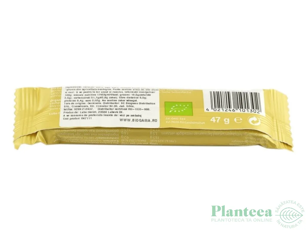 Baton fructe ananas migdale raw 48g - LUBS