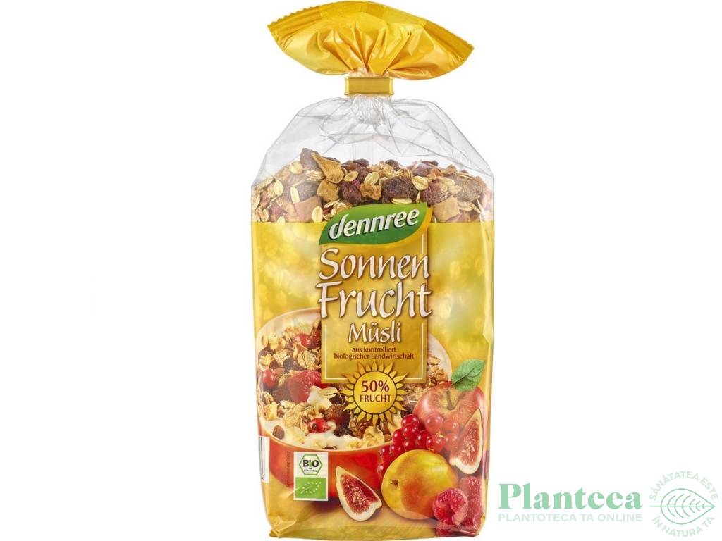 Musli 50%fructe uscate la soare eco 500g - DENNREE