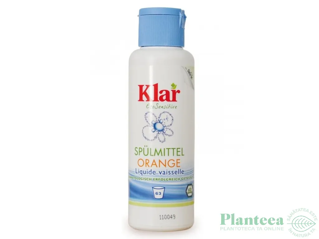 Detergent lichid vase portocale {m} 125ml - KLAR