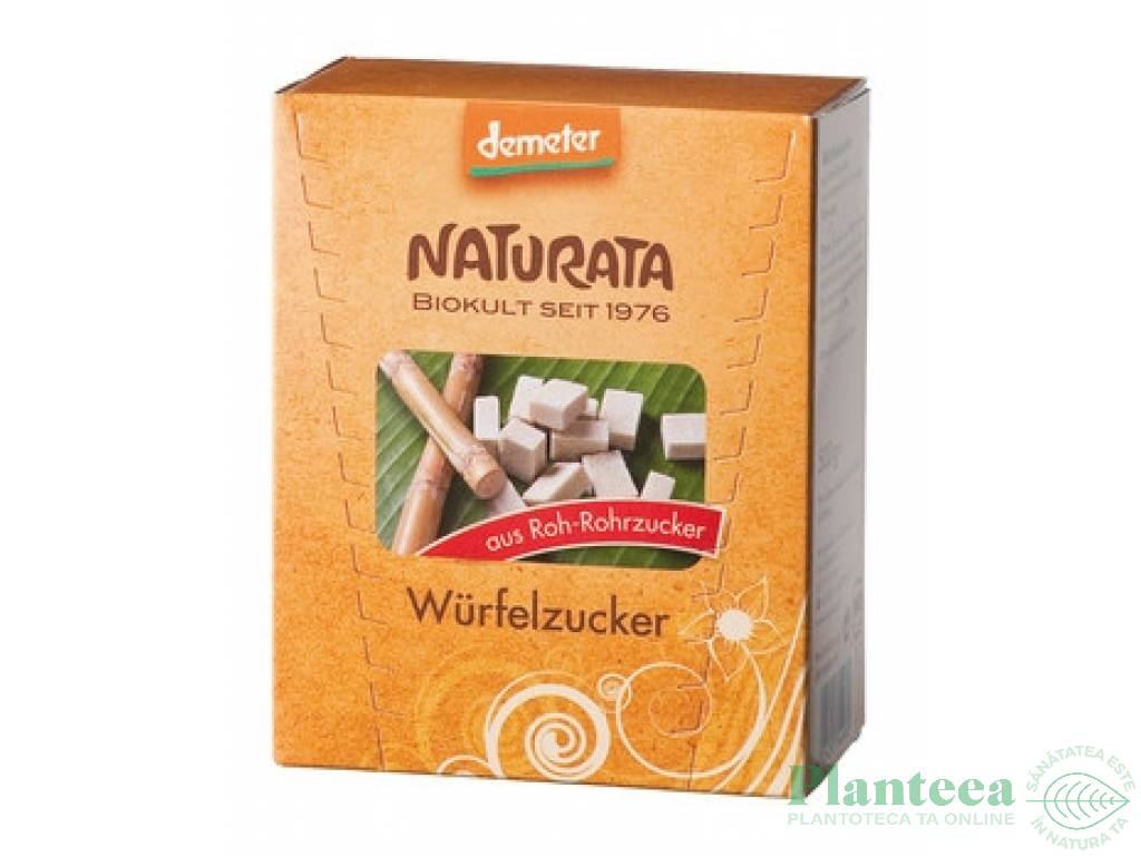 Zahar brun cubic trestie 500g - NATURATA