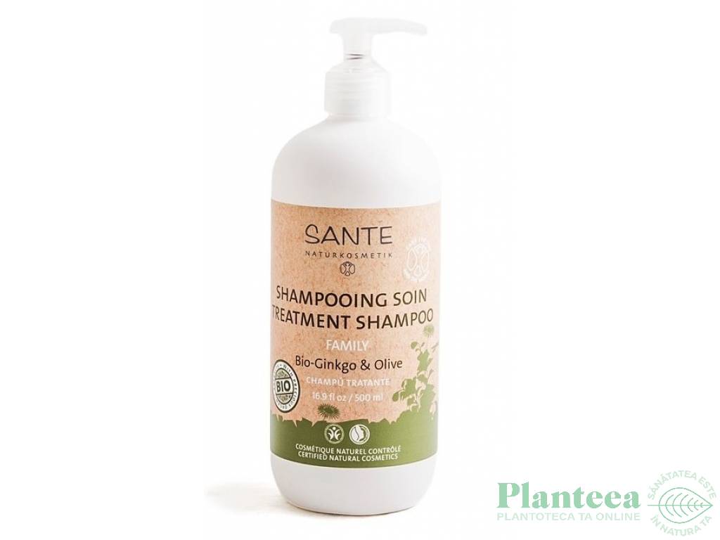 Sampon reparator ginkgo ulei masline Family 500ml - SANTE