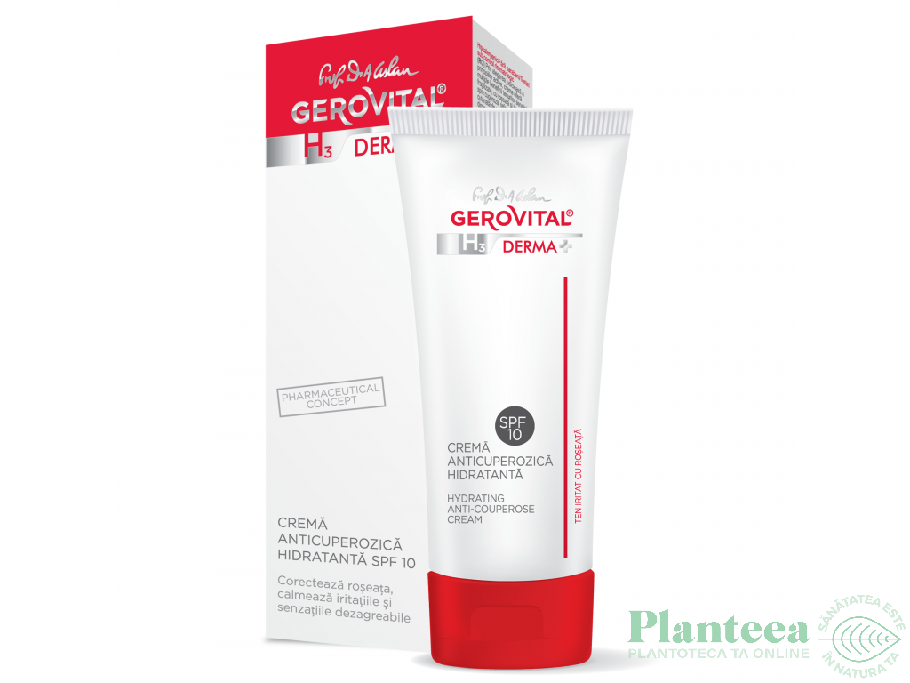 Crema anticuperoza hidratanta spf10 50ml - GEROVITAL H3 DERMA+