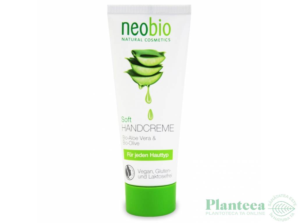 Crema maini aloe vera ulei masline 75ml - NEOBIO